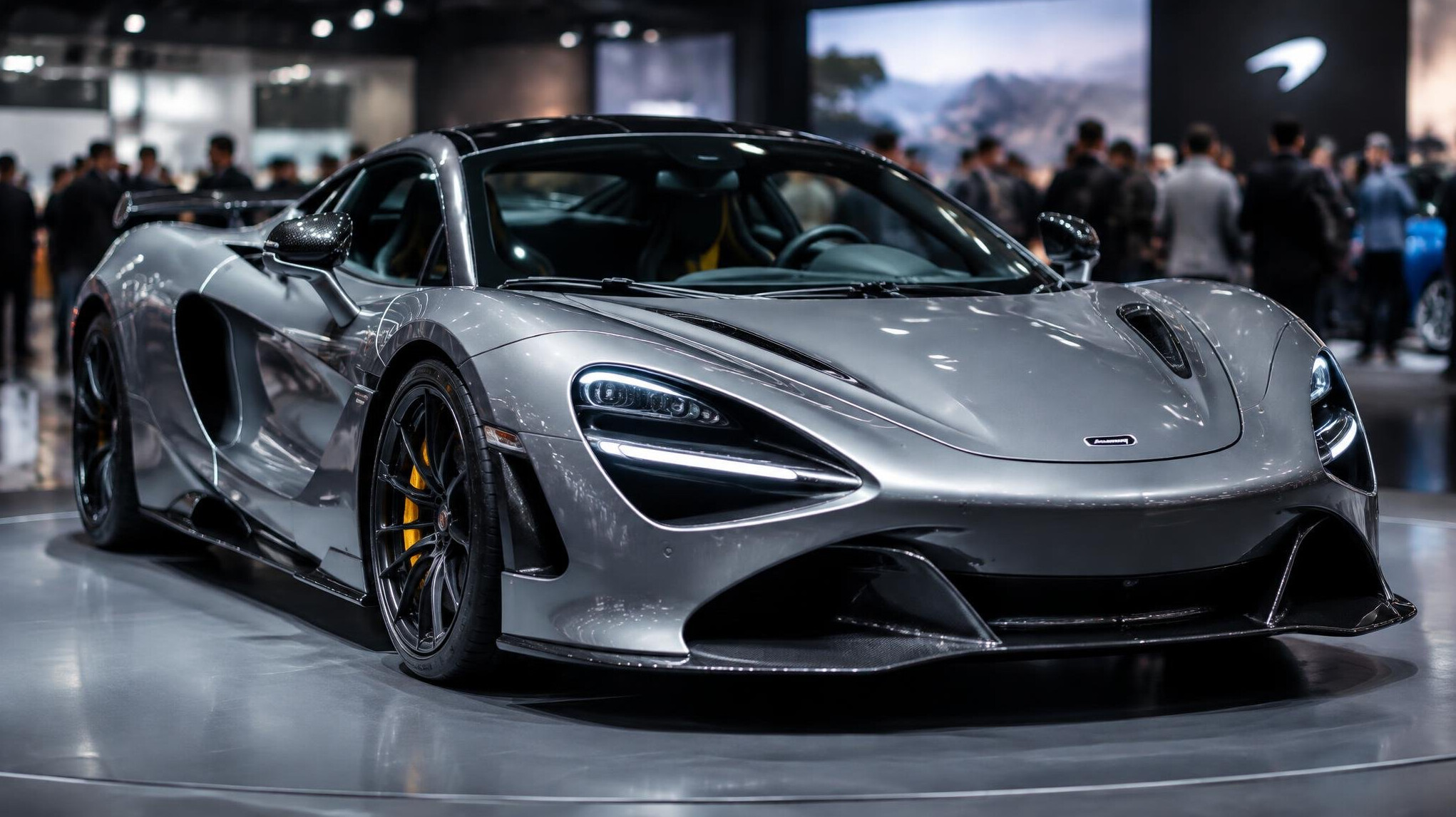 Sports car at an automotive exhibition event