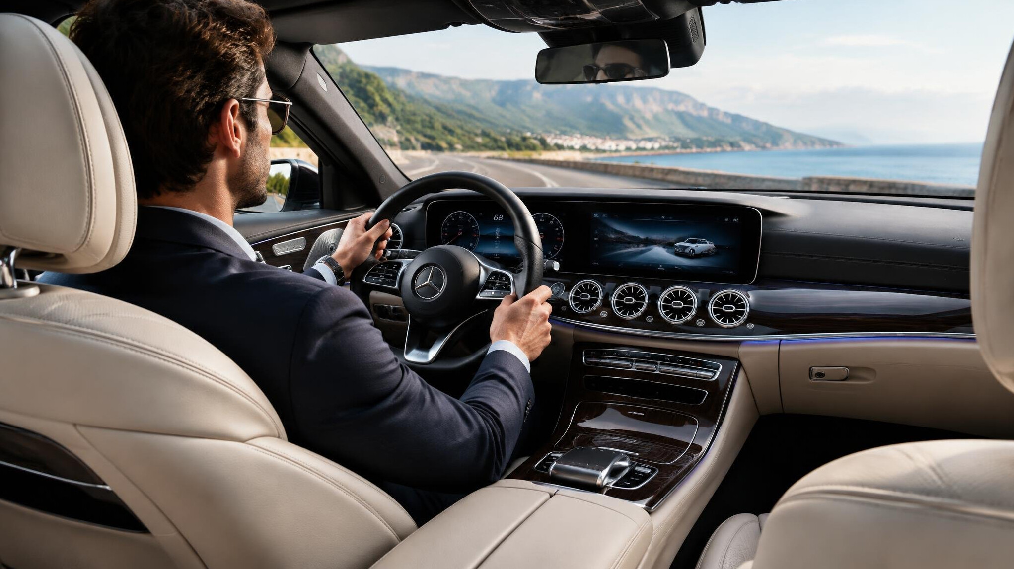 luxury car interior